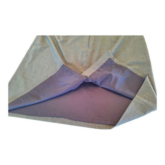 Lands' End Washable Wool Career Skirt Lined Pencil Skirt Gray Plus Size 22W - Picture 11 of 11